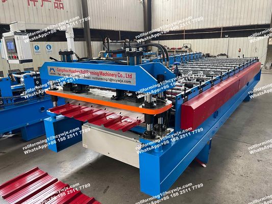 1250 มิลลิเมตร แกลนไซด์แผ่นโลหะกล่องการสร้างเครื่องจักร 5.5kw พลังงาน