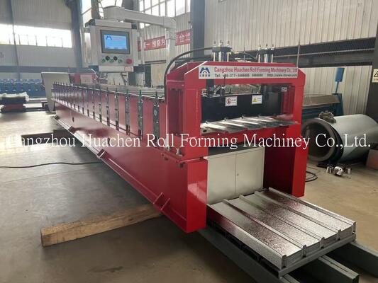 0-15m/min ความเร็ว 18 สถานี Chain Drive Roofing Sheet Roll Forming Machine สําหรับการก่อสร้าง