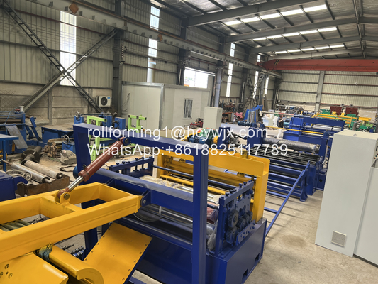 สายตัด GI / PPGI กับ Recoiler ความหนาของวัสดุ 0.12-5m/min