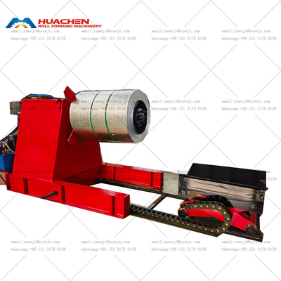 คุณภาพดี อัตโนมัติเต็ม เครื่อง decoiler ไฮดรอลิกสําหรับการสนับสนุน coil