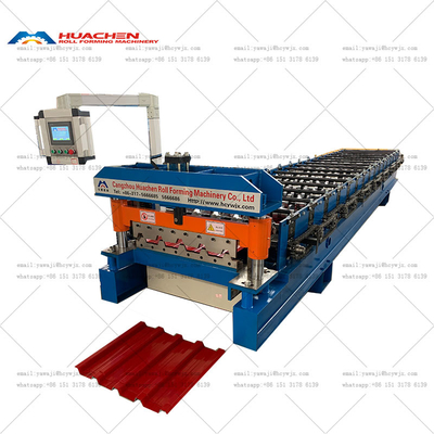 เครื่องปั้นแผ่นหลังคาแบบตราเปซ / เครื่องปรับแผ่นหลังคาแบบม้วน IBR