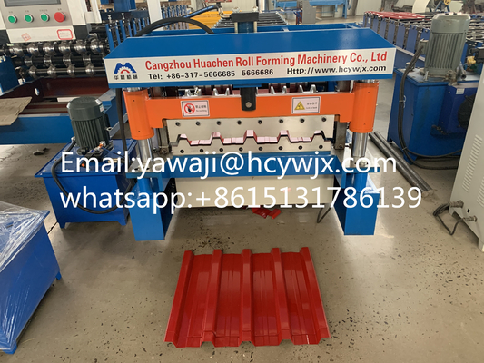 เครื่องปั้นแผ่นหลังคาแบบตราเปซ / เครื่องปรับแผ่นหลังคาแบบม้วน IBR