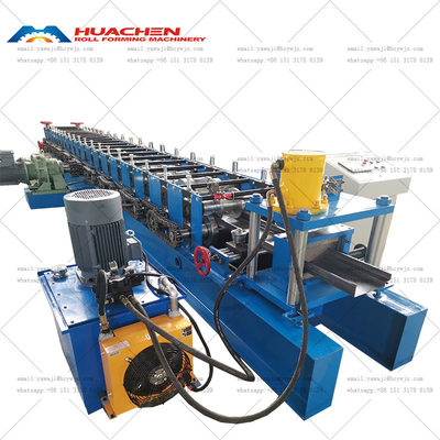 15m / min เครื่องปรับรูปร่างกรอบประตู รอลล์ ไฮดรอลิก ด้วยปั๊มมอเตอร์และ PLC