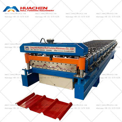 เครื่องปรับแต่งชั้นเดียว Trapezoidal Roof Tile เครื่องปรับหลังคาที่สมบูรณ์แบบ