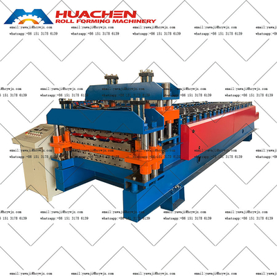 Chain Drive Double Deck Roll Forming Machine สําหรับ PPGI / GI วัสดุ วัสดุประเภท