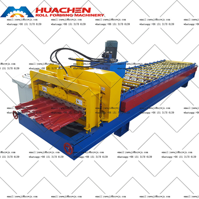 PPGI / GI อัตโนมัติ Roofing กระจกกระจก Roll การสร้างเครื่อง