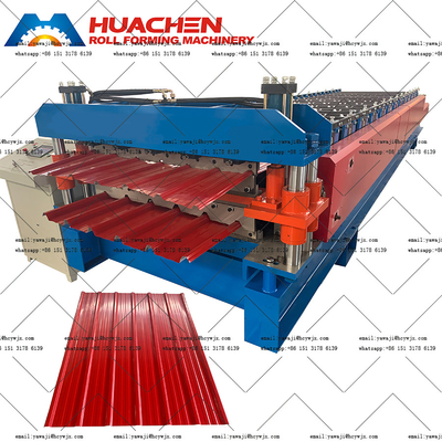 หลังคา 1250 มิลลิเมตร เครื่องปั้นม้วนชั้นสอง 380v