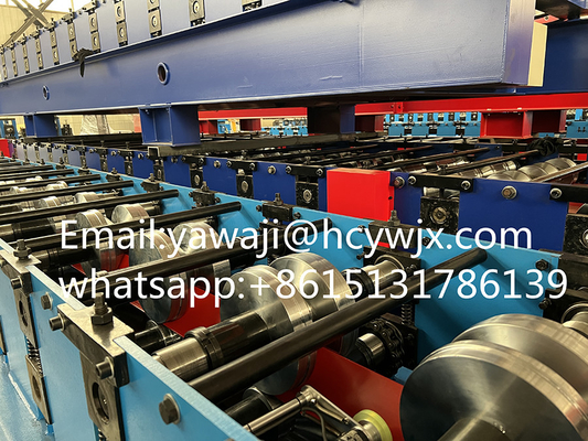 ความแม่นยำสูง Ridge Cap Roll เครื่องขึ้นรูป Cold Roll อุปกรณ์การสร้างภายใน 1.00mm
