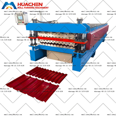 เครื่องปรับปรุงลวดลายแผ่นหลังคาสองชั้น