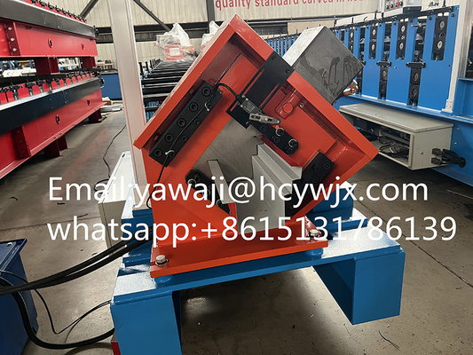 รางหลังคารางน้ำสังกะสีรางหลังคาม้วนรางน้ำเครื่องขึ้นรูปความกว้าง 410mm