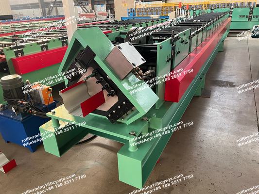 Construction Water System Roofing Sheet Gutter Roll Forming Machine 18 Rows