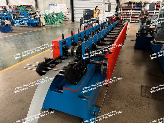 Automatic Opening and Closing Stud and Track Roll Forming Machine with 0.8-1.8mm Thickness 0-35m/min Capacity and 21.5kw Power