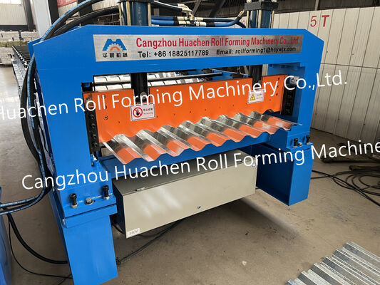 15 Stations Metal Coil Rolling Forming Equipment with 45# Steel Quenching and Plating and Chain Drive