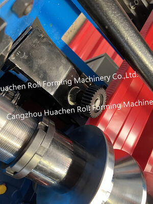Metal coil forming machine for tile production