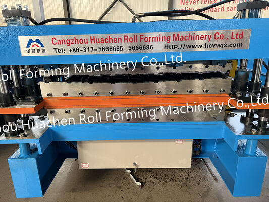 เครื่องปรับรูปร่างม้วนหลังคาชั้นสอง Ibr & Step Tile Sheet Making Machine