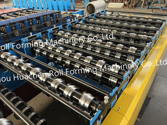 เครื่องปรับรูปร่างม้วนหลังคาชั้นสอง Ibr & Step Tile Sheet Making Machine