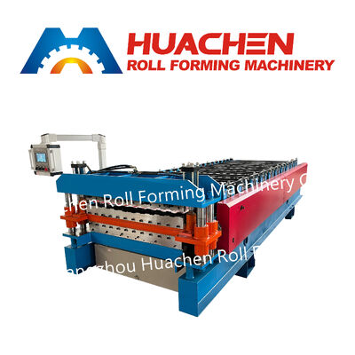 คุณภาพสูงและความถี่ อัตโนมัติ Roof สีเหล็กแผ่นโลหะ Roll Forming Machine
