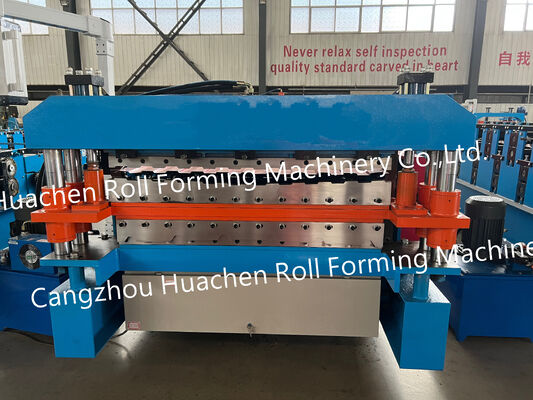 คุณภาพสูงและความถี่ อัตโนมัติ Roof สีเหล็กแผ่นโลหะ Roll Forming Machine