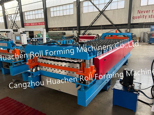 คุณภาพสูงและความถี่ อัตโนมัติ Roof สีเหล็กแผ่นโลหะ Roll Forming Machine