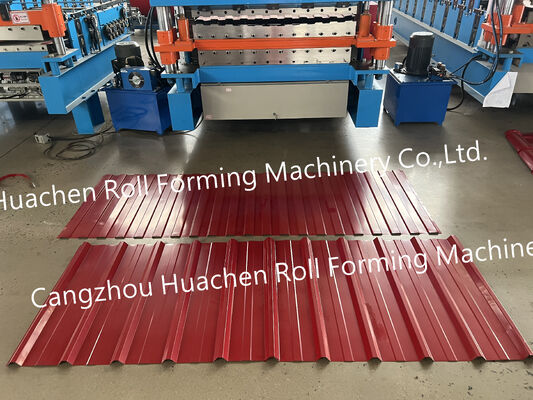 คุณภาพสูงและความถี่ อัตโนมัติ Roof สีเหล็กแผ่นโลหะ Roll Forming Machine