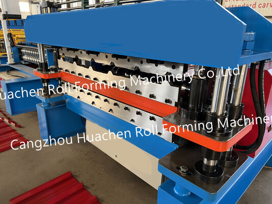 อลูมิเนียม corrugated หลังคาแผ่นกล่องการสร้างเครื่องจักรสายอัตโนมัติ