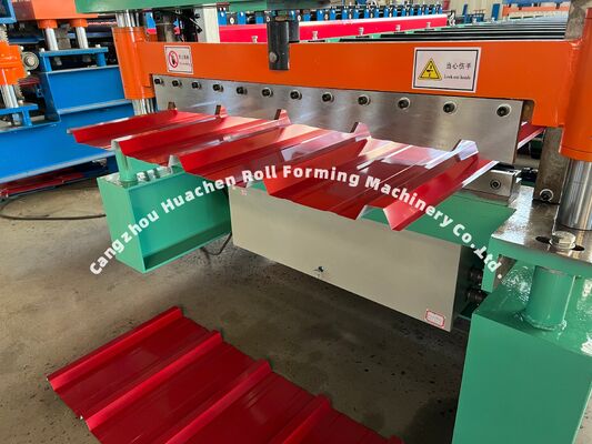 เครื่องขึ้นรูปม้วนกระเบื้องหลังคาสองชั้น Outlet จากประเทศจีน