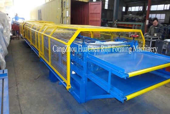 เครื่องขึ้นรูปม้วนแผงหลังคาสองชั้นของ Siemens PLC พร้อมลูกกลิ้งแข็ง No.45 Steel