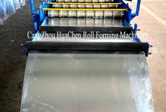 5.5 Kw Metal Wall Panel Roll Forming Machine C r 12 Cutting Blade with Hydraulic Cutting