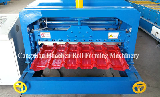 Fully Automatic Glazed Tile Roll Forming Machine Single Roofing Panel Glazed Tile Press Machine