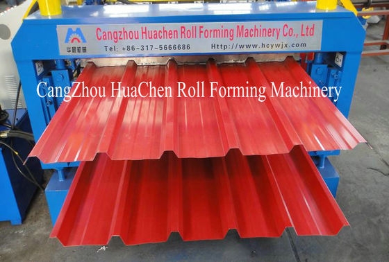 High speed double layer building used metal roofing roll forming machine