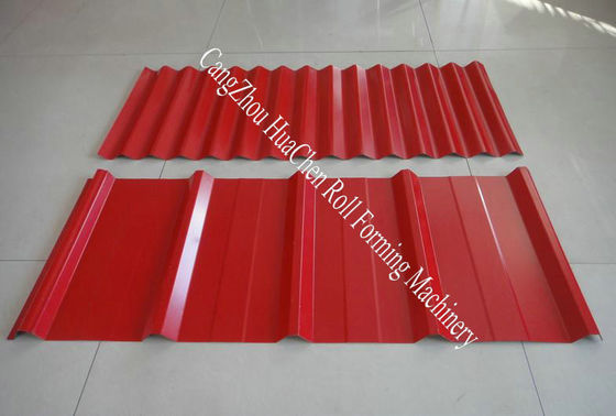 Roof Wall Double Sheet Roll Forming Machine Panasonic Omron Encoder