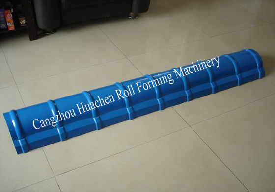 เครื่องปั้นม้วน Ridge Cap อัตโนมัติที่กําหนดเอง พร้อมพลังงานมอเตอร์หลัก 5.5Kw และการควบคุม PLC สําหรับแผ่นความหนา 0.3-0.6mm