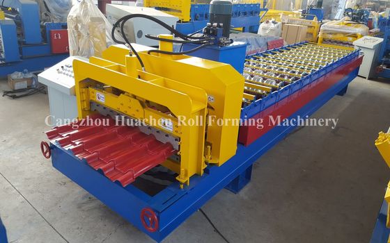 Roofing Glazed Tile Roll Forming Machine Light Weight High Strengt