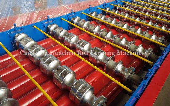 Roofing Glazed Tile Roll Forming Machine Light Weight High Strengt
