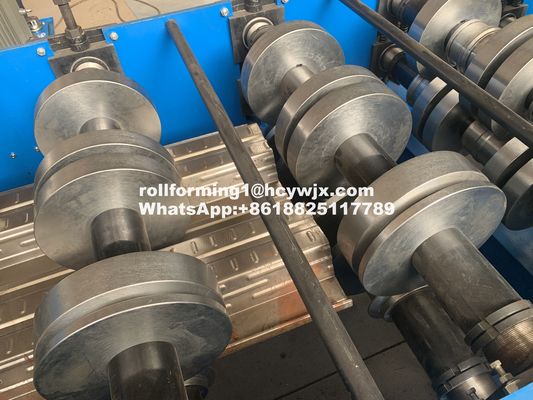 เครื่องขึ้นรูปม้วนดาดฟ้าเหล็ก CE 1mm , เครื่องรีดขึ้นรูปเย็น 850mm