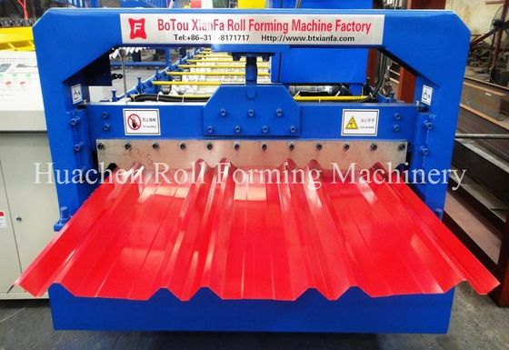 Fast Speed Color Steel Roof Sheet Roll Forming Machine With High Capacity