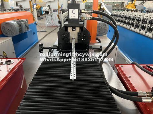 380v 50hz 3 Phase Stud และ Track Roll Forming Machine สําหรับสอยเหล็ก