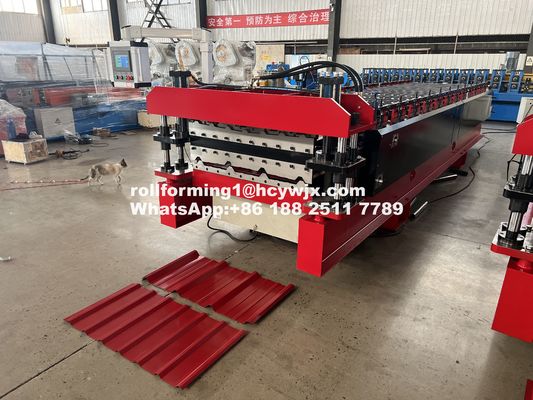 R Panel & AG Panel Roof Roll Forming Machine อุปกรณ์การผลิตผนังผนังผนังผนัง