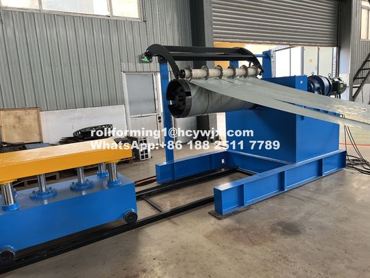 เครื่องตัดสไลเตอร์ที่ควบคุมโดย PLC สําหรับวัสดุแท้ GI / PPGI