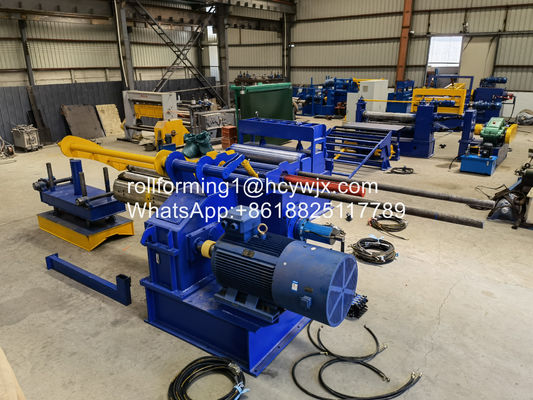 สายตัด GI / PPGI กับ Recoiler ความหนาของวัสดุ 0.12-5m/min