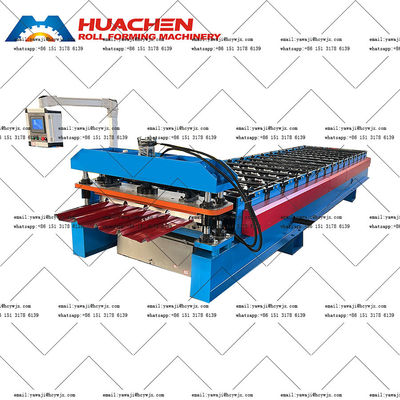 380v 50Hz 3 Phase Ibr อลูมิเนียม Steel Roof Roll Forming Machine กับม้วนที่ทนทาน