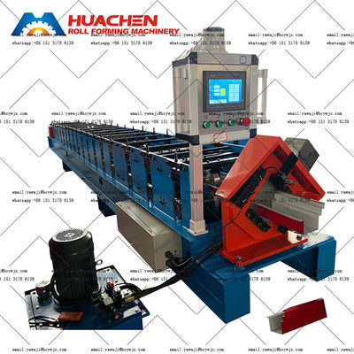 รางหลังคารางน้ำสังกะสีรางหลังคาม้วนรางน้ำเครื่องขึ้นรูปความกว้าง 410mm