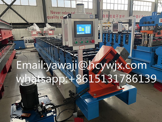 รางหลังคารางน้ำสังกะสีรางหลังคาม้วนรางน้ำเครื่องขึ้นรูปความกว้าง 410mm