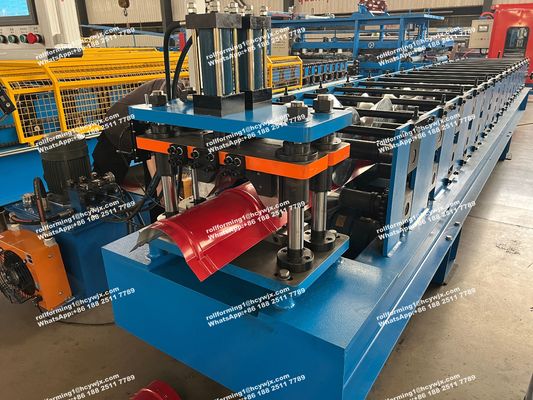 High Speed Color Steel Sheet Roof Ridge Cap Roofing Roll Forming Tile Making Machine