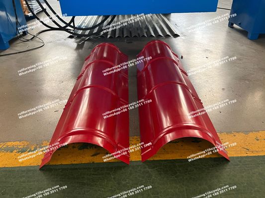 High Speed Color Steel Sheet Roof Ridge Cap Roofing Roll Forming Tile Making Machine