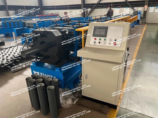 45# Steel Round Downspout Roll Forming Machine With Electric Control System