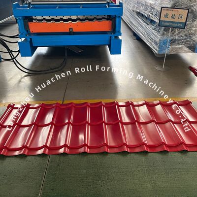 เครื่องขึ้นรูปม้วนลูกฟูกสองชั้นความเร็วสูง 15 เมตร/นาที พร้อมระบบควบคุม Panasonic PLC และเหล็กกล้า 45# ชุบแข็ง