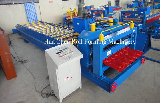 โรมันชนิดยอดนิยม Glazed กระเบื้องม้วนขึ้นรูปเครื่อง / Cold Roll Forming Machine