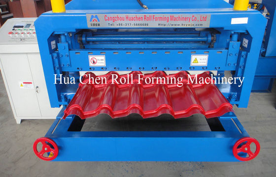 โรมันชนิดยอดนิยม Glazed กระเบื้องม้วนขึ้นรูปเครื่อง / Cold Roll Forming Machine