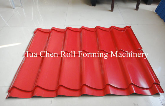 เหล็กกล้าไร้สนิม Metrocopo Roof กระเบื้อง Glazed ม้วนสร้างเครื่องจักรด้วย 15 แถว